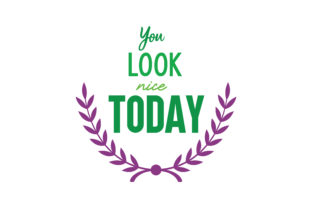 You Look Nice Today Quote Graphics & Crafts